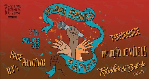 Cartaz Carnaval do Festival Feminista de Lisboa 2019