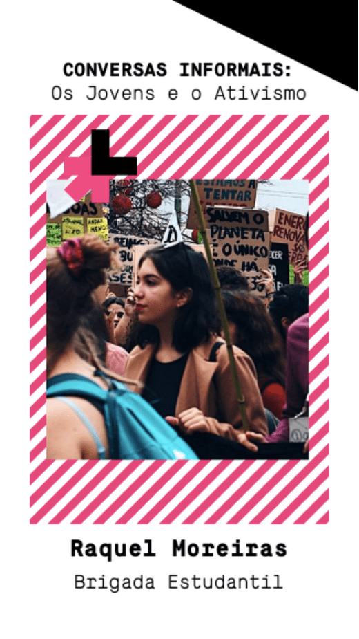 5 Cartaz Conversas Informais: Os Jovens e o ativismo 21 Outubro 2021 He for She UNL