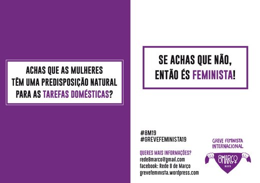 Cartaz 5 Greve Feminista Internacional - 8 MARÇO 2019