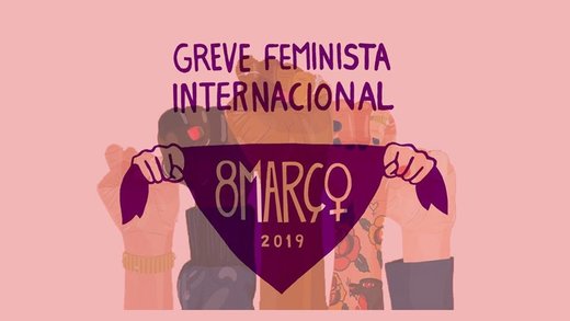 Cartaz 9º Encontro Colaborativo+Colagem de cartazes Greve Feminista 2019