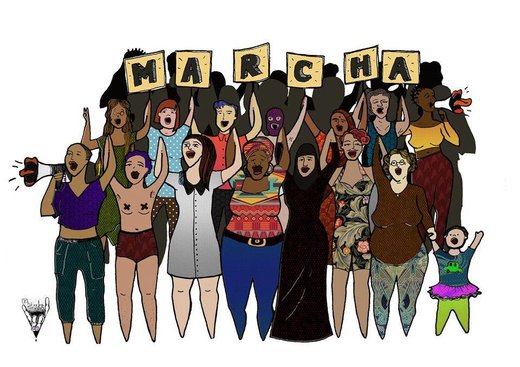 Cartaz 9ª Marcha do Porto Contra a Violência Doméstica e de Género 7 dezembro 2019 Porto