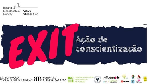 Cartaz Ação de conscientização - EXIT 28 Setembro 2019 EXIT PROSTITUTION Porto