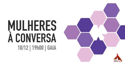 Cartaz AFL- Mulheres à Conversa // 2º sessão 10 dezembro 2019 Lisboa