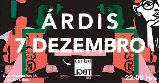 Cartaz ÁRDIS - Concerto de apresentação 7 dezembro 2019 Centro LGBT Lisboa
