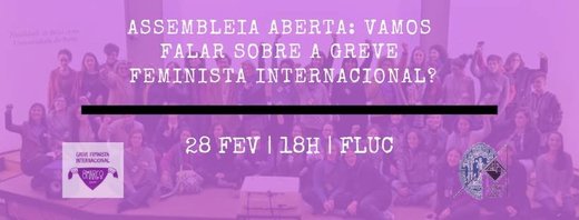 cartaz Assembleia Aberta | Estudantes pela Greve Feminista 2019-02-28