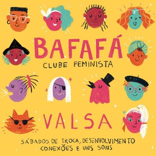 Cartaz Bafafá - Clube Feminista | música 8 Fevereiro 2020 VALSA Lisboa