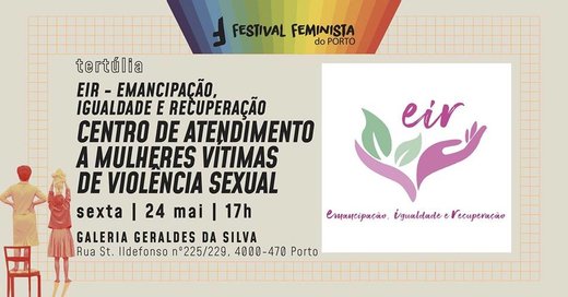 Cartaz Centro de Atendimento a Mulheres Vítimas de Violência Sexual 24 Maio 2019 Festival Feminista do Porto