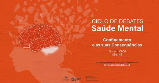 Cartaz Ciclo de Debates Saúde Mental Online Março 2021