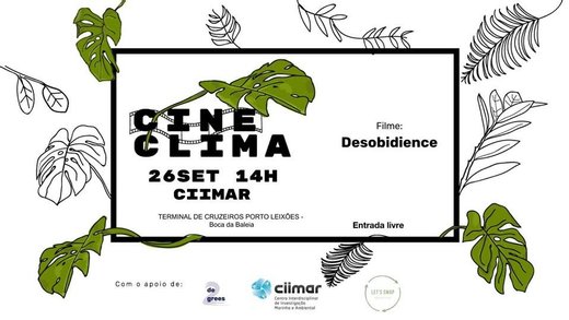 Cartaz CineClima // ciimar 26 Setembro 2019 Mobilização Global pelo Clima Matosinhos