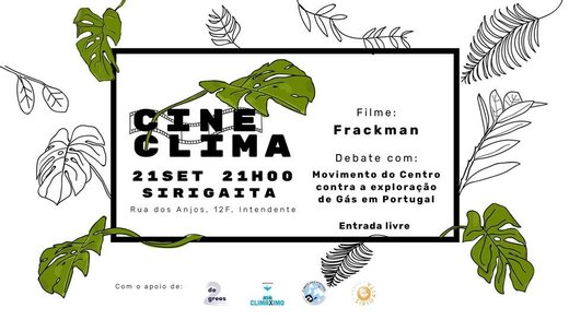 Cartaz CineClima // Sirigaita 21 Setembro 2019 Lisboa