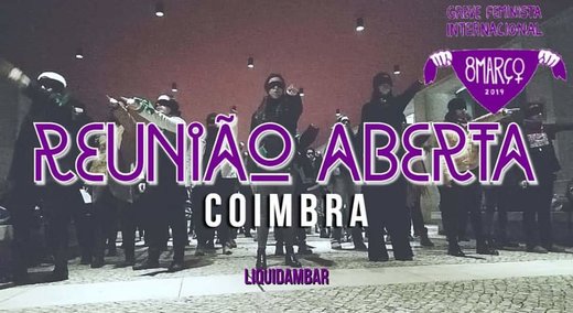 Cartaz Coimbra | Reunião Preparação 8M Rede 8 de Março Liquidâmbar