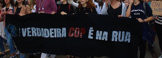 Cartaz Concentração de Boas-Vindas à Greta Thunberg 3 Dezembro 2019 Lisboa