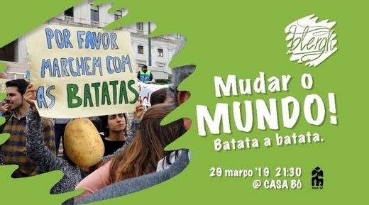 Cartaz Conversa Blergh: Mudar O Mundo, Batata A Batata | 29 Março 2019 Porto