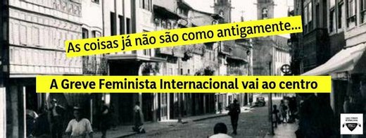 Cartaz Conversa de rua | A Greve Feminista em Braga 2019