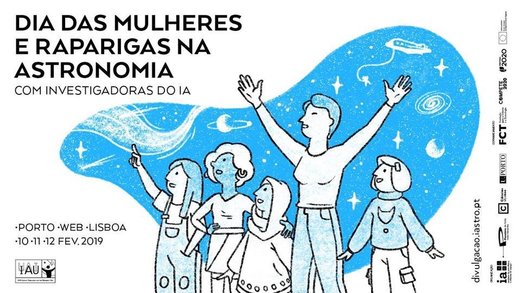 Cartaz Dia das Mulheres e Raparigas na Astronomia 2019