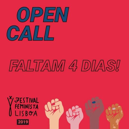 Cartaz Faltam 4 dias Festival Feminista de Lisboa 2019