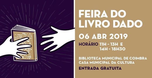 Cartaz Feira do Livro Dado 6 Abril 2019 Coimbra