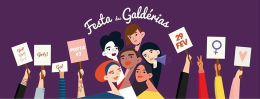 Cartaz Festa das Galdérias // Amarante 29 Fevereiro 2020 Rede 8 de Março