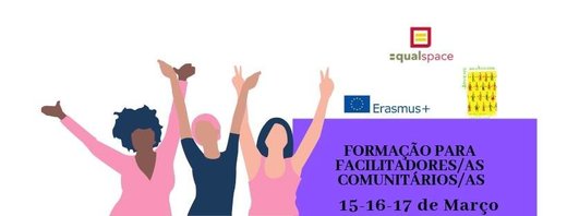 Cartaz Formação para facilitadores/as Comunitários/as EQUAL SPACE 15-17 Março 2019 Lisboa