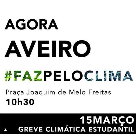 Cartaz Greve Climática Estudantil- Aveiro 15M 2019