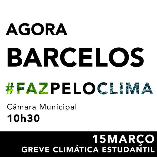 Cartaz Greve Climática Estudantil - Barcelos 15M 2019