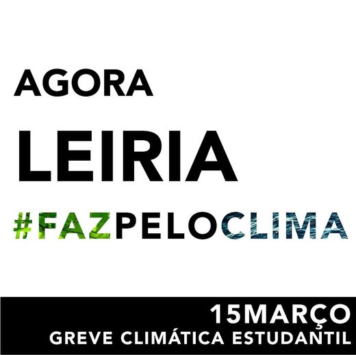 Cartaz Greve Climática Estudantil - Leiria 15M 2019
