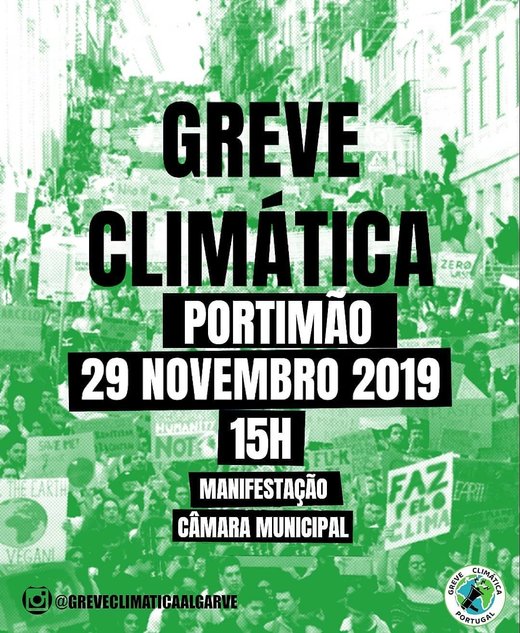 Cartaz Greve Climática Estudantil- Portimão 29 Novembro 2019