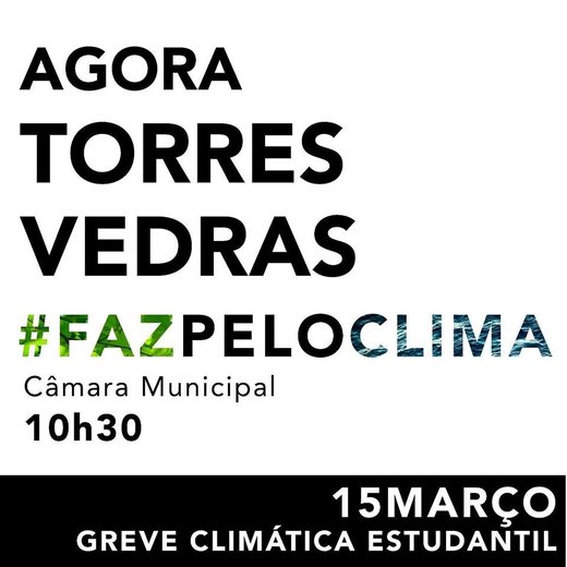Cartaz Greve Climática Estudantil - Torres Vedras 15M 2019