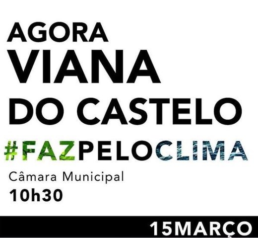 Cartaz Greve Climática Estudantil - Viana do Castelo 15M 2019
