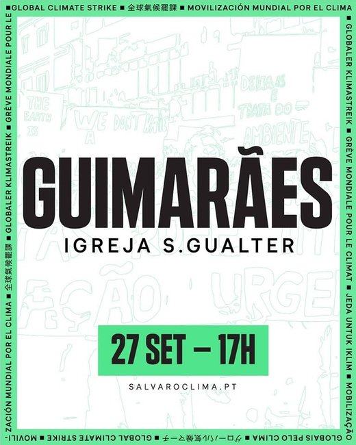Cartaz Greve Climática Global- Guimarães 27 Setembro 2019