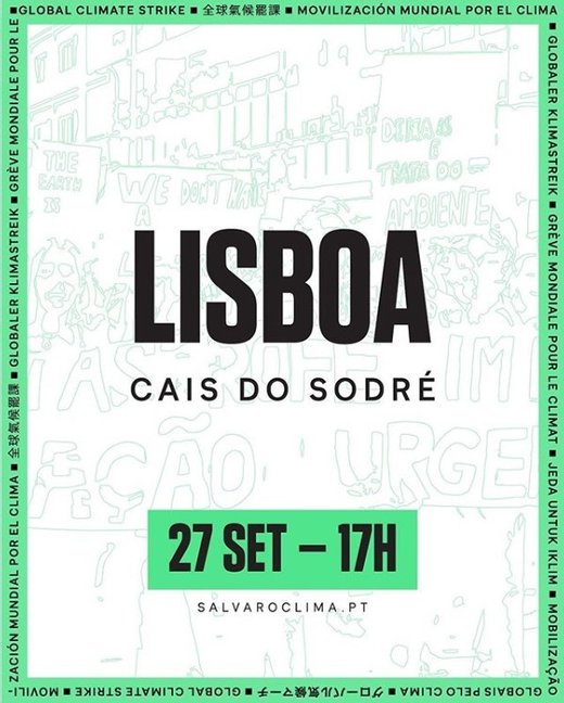 Cartaz Greve Climática Global Lisboa 27 Setembro 2019