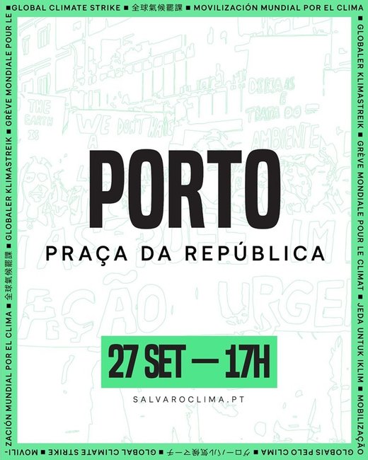 cartaz Greve Climática Global - Porto 27 Setembro 2019