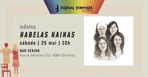 Cartaz Habelas Hainas 25 Maio 2019 Festival Feminista do Porto
