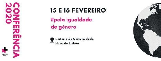Cartaz HeForShe UNL - Conferência 2020 15 e 16 Fevereiro 2020 Lisboa