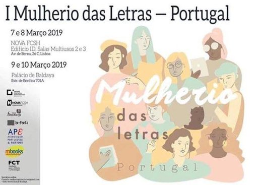 Cartaz I Mulherio da Letras - Portugal