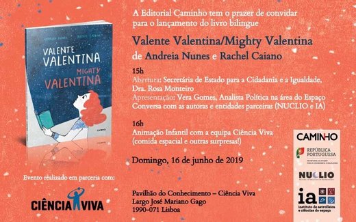 Cartaz Lançamento de Valente Valentina:Mighty Valentina 16 Junho 2019 Lisboa
