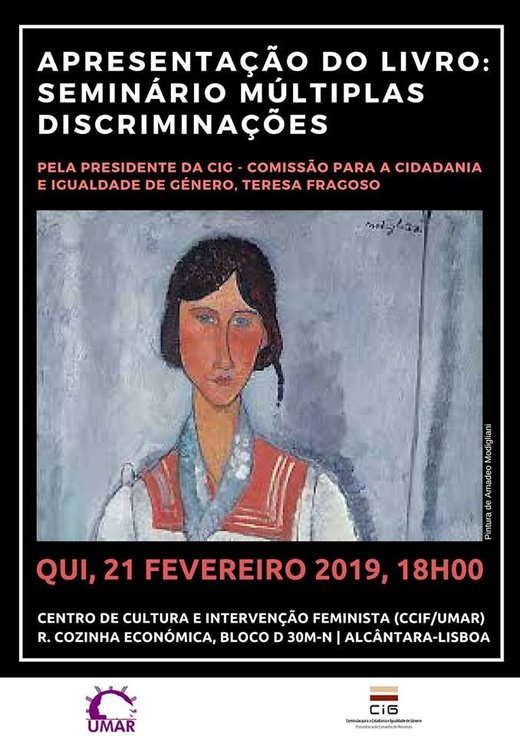 Cartaz Lançamento do livro "Seminário Múltiplas Discriminações" 2019-02-21