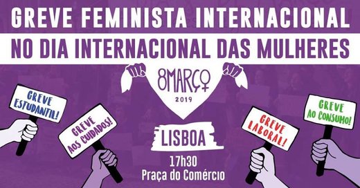 Cartaz Lisboa / Manifestação - Greve Feminista Internacional 2019