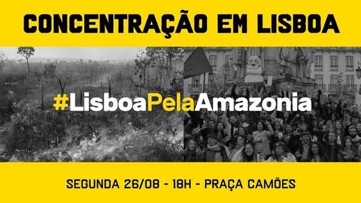 Cartaz Lisboa pela Amazônia 26 Agosto 2019
