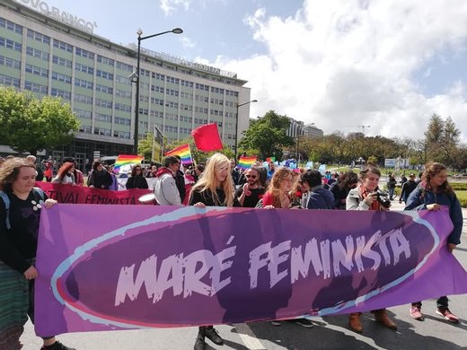 Cartaz Maré Feminista no 1o de Maio 2019 Lisboa