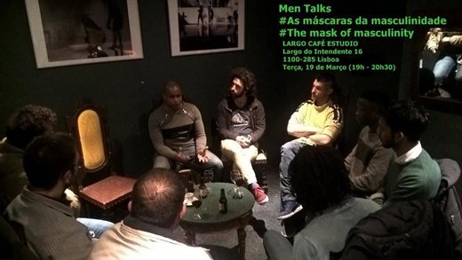 Cartaz Men Talks - As máscaras da masculinidade 19 Março 2019 Lisboa