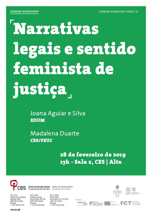 Cartaz Narrativas legais e sentido feminista de justiça 2019-02-28