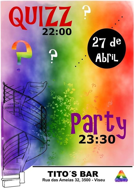 Cartaz PartyQuizz 27 Abril 2019 Viseu