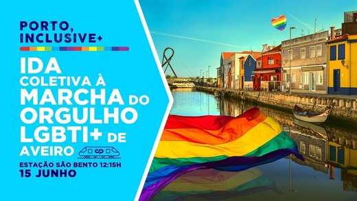 Cartaz Porto > Aveiro | Marcha LGBTI + 15 Junho 2019
