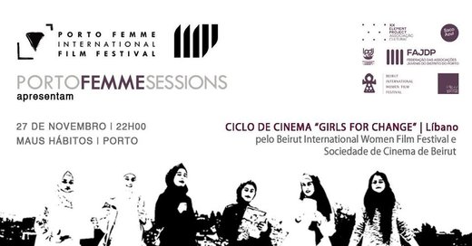 Cartaz PORTO FEMME Sessions #23 | Maus Hábitos 27 Novembro 2019 Porto