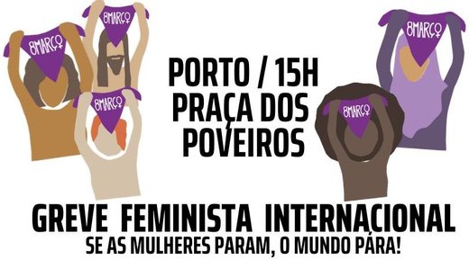 Cartaz Porto | Greve Feminista Internacional 8 Março 2020 Rede 8 de Março