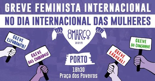 Cartaz Porto | Marcha Feminista | Greve Feminista Internacional 2019