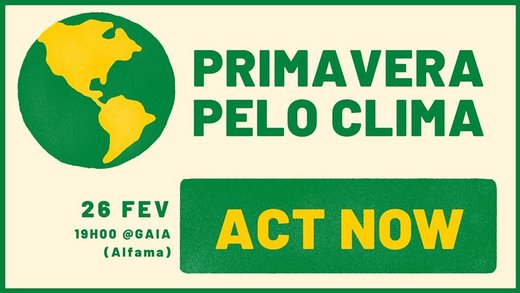Cartaz Primavera pelo Clima @Alfama 26 Fevereiro 2020 Climáximo Lisboa