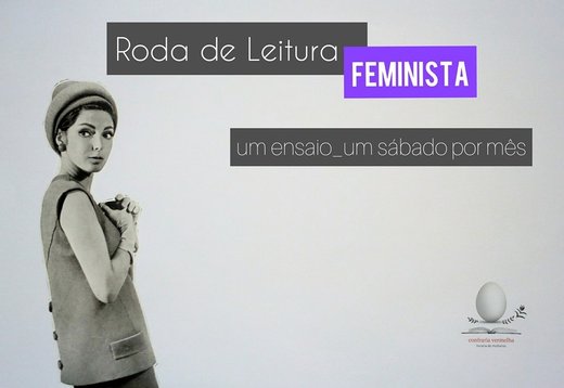 Cartaz Roda de leitura Feminista Outubro 19 Outubro 2019 Confraria Vermelha Livraria de Mulheres Porto