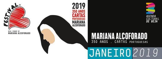 Cartaz Soror Mariana Alcoforado 100 Passos - Exposição 4-Janeiro | 31 Dezembro 2019